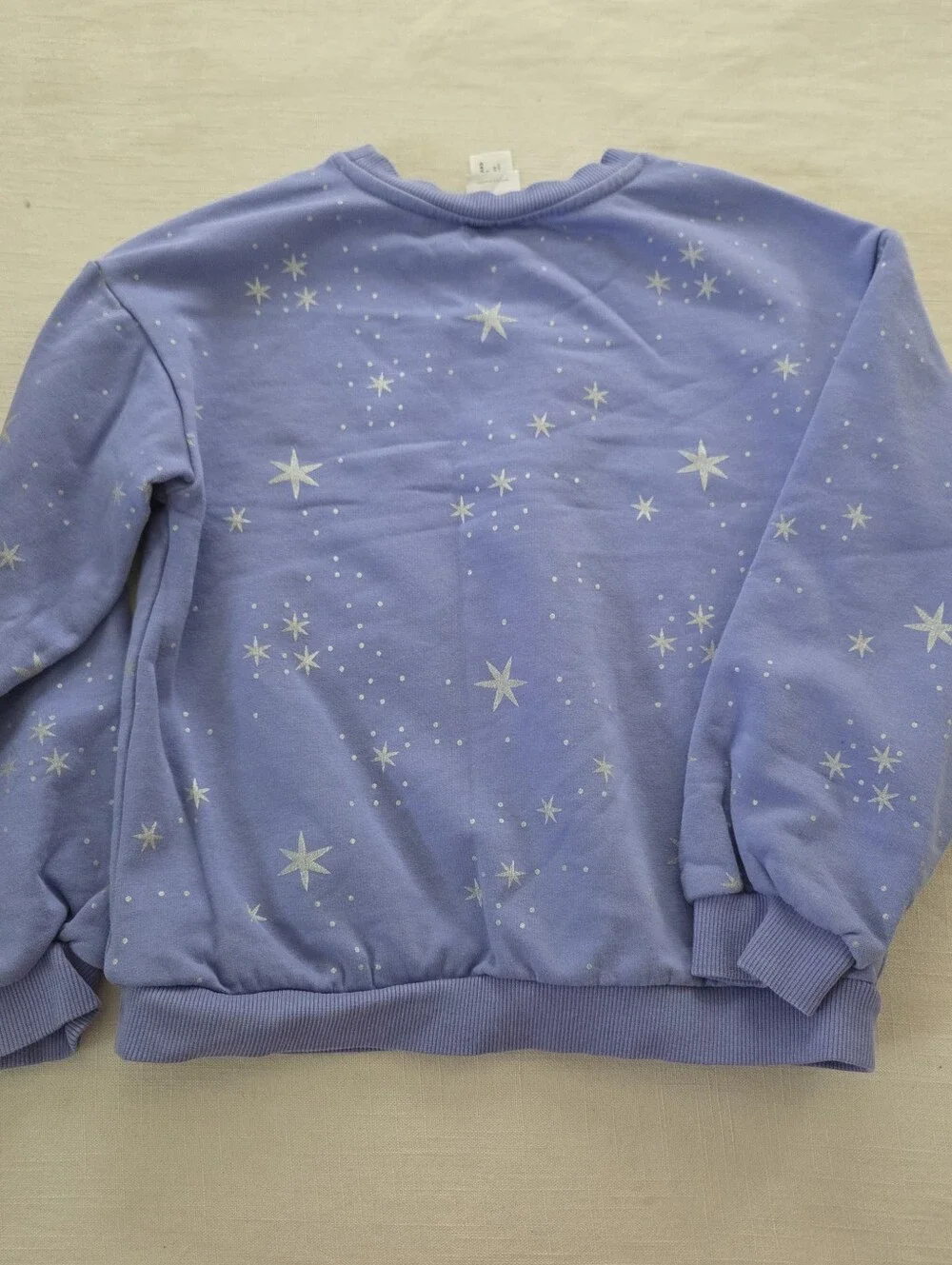 Hanna Andersson Lavender Star Crewneck Sweatshirt Kids 8
